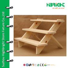 Wooden table top customized display stand